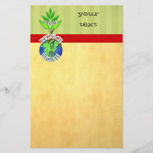 Boom op de top van Earth Roots Stationery Briefpapier