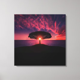 boom op de verf van de Zon, foto, Canvas