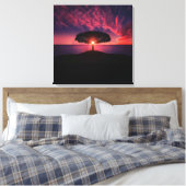 boom op de verf van de Zon, foto, Canvas Afdruk (Insitu (Slaapkamer))