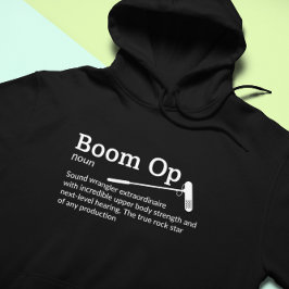 Boom Op Definition Dark Mode - Filmcrew Hoodie