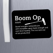 Boom Op Definition - Filmcrew 3" x 4" Flex Magneet