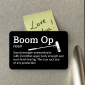 Boom Op Definition - Filmcrew 4" x 6" Flex Magneet