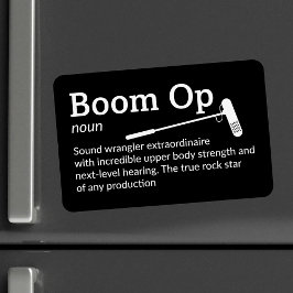 Boom Op Definition - Filmcrew 4" x 6" Flex Magneet
