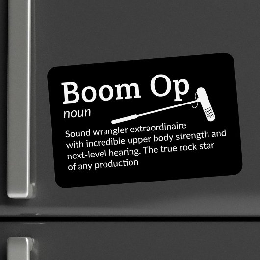 Boom Op Definition - Filmcrew 4" x 6" Flex Magneet