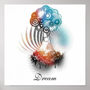 Boom op een Cloud Dream Poster
