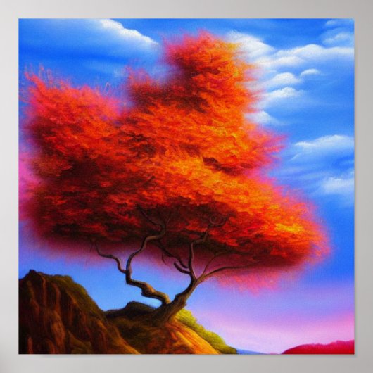 Boom op een Poster (Voorkant)