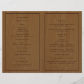 Boom op het programma voor de bruiloft van houtbru (Achterkant)