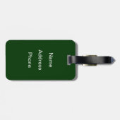 Boom op het stadsplein bagagelabel (Achterkant horizontaal)