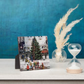 Boom op het stadsplein fotoplaat (Insitu)