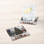 Boom op het stadsplein kartonnen onderzetters (Insitu)