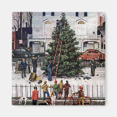 Boom op het stadsplein magneet (Voorkant)