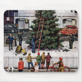 Boom op het stadsplein muismat (Voorkant)