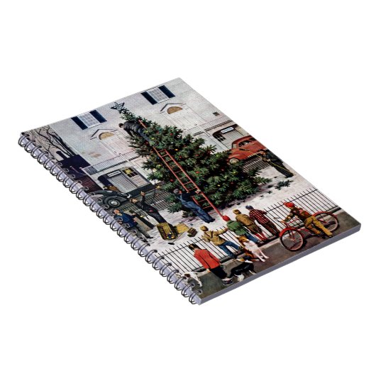 Boom op het stadsplein notitieboek (Rechterzijde)