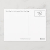 boom op het strand van Hung Shing Yeh Briefkaart (Achterkant)