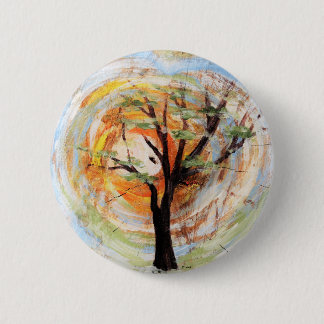 Boom op structuur ronde button 5,7 cm