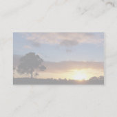 Boom op zonsopgang visitekaartje (Achterkant)