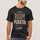 Boom operator Funny Job Title Professional T-shirt (Voorkant)