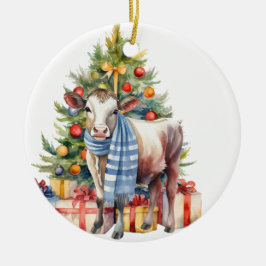Boom Ornament met kalf Ornament
