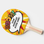 BOOM - Persoonlijke spraakbeugel - Funny Cool Tafeltennisbatje (Zijkant)