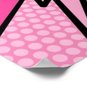 BOOM Pink Comic Book Pop Art Modern Fun Retro Poster (Hoek)