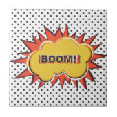Boom Pop Art Comic Book Explosie cartoon Tegeltje (Voorkant)