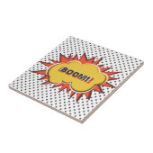 Boom Pop Art Comic Book Explosie cartoon Tegeltje (Zijkant)