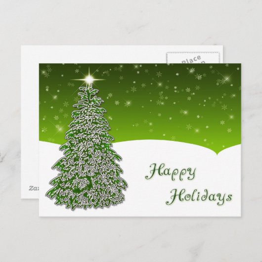 Boom Prettige Feestdagen Ansichtkaart (Voorkant / Achterkant)