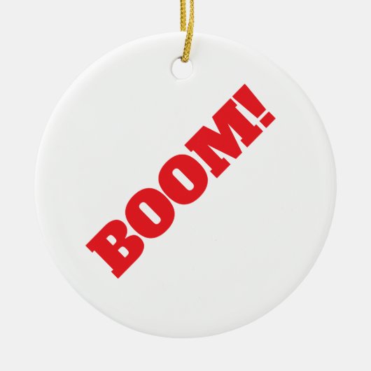 BOOM Professioneel elegant modern minimalistisch e Keramisch Ornament (Voorkant)