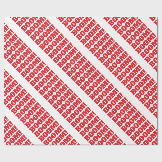 BOOM Professioneel elegante moderne minimalistisch Cadeaupapier (Vlak)