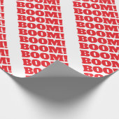 BOOM Professioneel elegante moderne minimalistisch Cadeaupapier (Hoek)