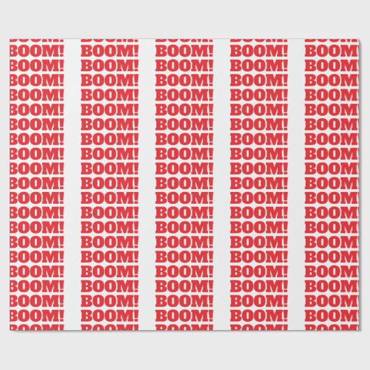 BOOM Professioneel elegante moderne minimalistisch Cadeaupapier (Vlak)
