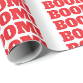 BOOM Professioneel elegante moderne minimalistisch Cadeaupapier (Rol Hoek)