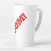 BOOM Professioneel elegante moderne minimalistisch Latte Mok (Rechterhoek)