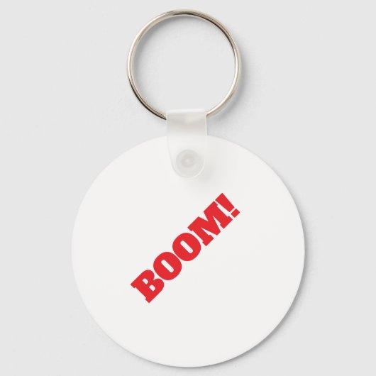 BOOM Professioneel elegante moderne minimalistisch Sleutelhanger (Voorkant)
