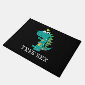 Boom Rex Animal Pun Funny Dinosaur Kerstpaja Deurmat (Schuin)