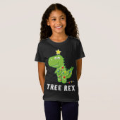 Boom Rex Animal Pun Funny Dinosaur Kerstpaja T-shirt (Voorkant volledig)