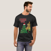 Boom Rex Dinosaur - kerstboom - geschreeuw T-shirt (Voorkant volledig)