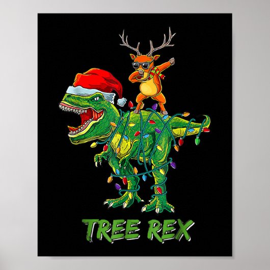 Boom Rex Dinosaur kerstboomkostuum Poster (Voorkant)