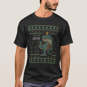 Boom Rex Dinosaur Ugly KerstSweater Cute Rex T-shirt