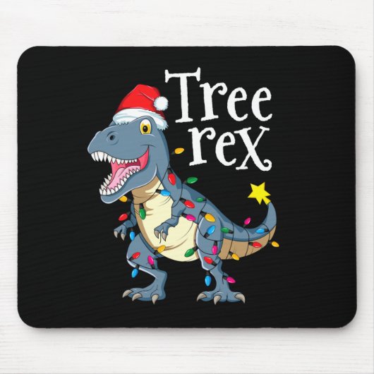 Boom rex dinosaurus kerst  muismat (Voorkant)