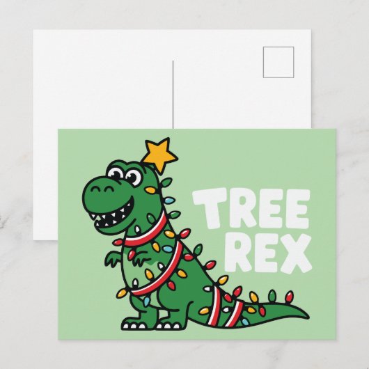 Boom Rex Feestdagenkaart (Voorkant / Achterkant)