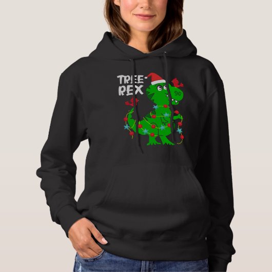 Boom Rex Funny Dinosaur Gift Cute Dino Kerstmis Hoodie (Voorkant)