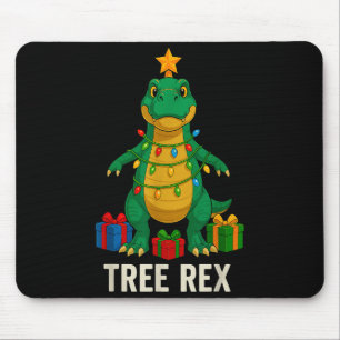 Boom Rex Grappige Dinosaurus Kerstmis Muismat
