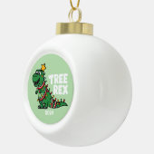 Boom Rex Keramische Bal Ornament (Rechts)