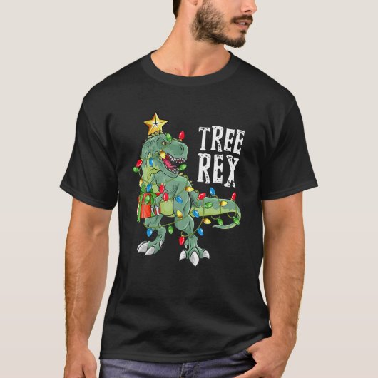 Boom Rex-kerstcadeau T-shirt Dinosaur-kerstcadeau  (Voorkant)