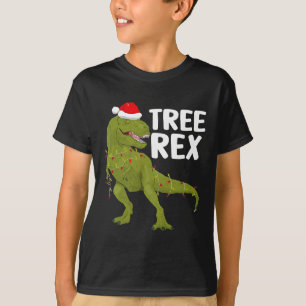 Boom Rex kerstlampjes Dinosaur Kinder jongens Todd T-shirt