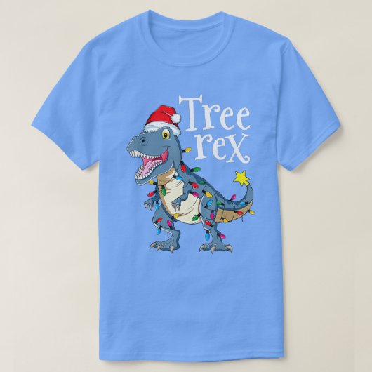 Boom Rex-kerstpyjama's Kinder TRex Dinosaur T-shirt (Design voorkant)