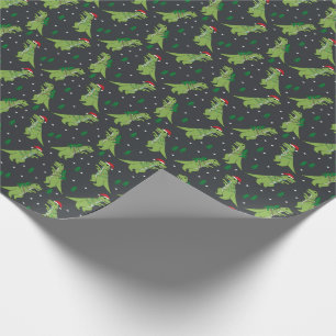 Boom Rex Novelty Dinosaur kersthoutskool Cadeaupapier