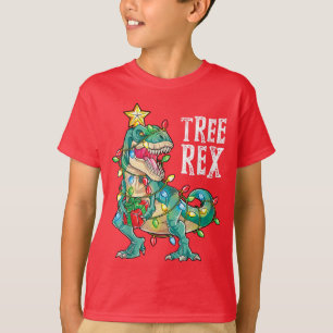 Boom Rex Shirt Kerstmis T-Rex kerstdinosaurus
