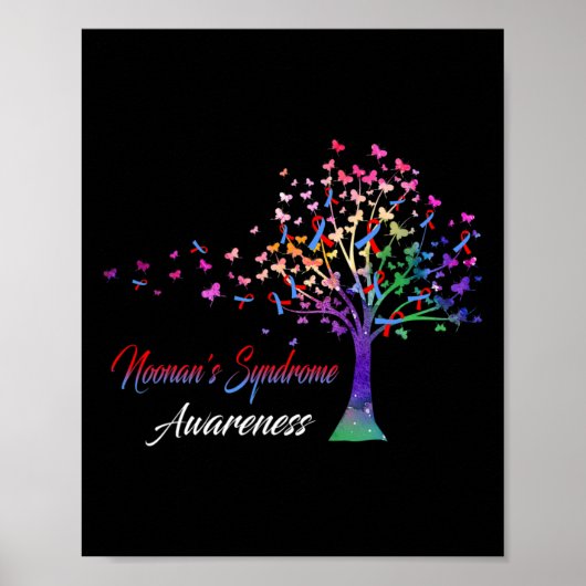 Boom Ribbon Noonan's Syndrome Awareness Poster (Voorkant)